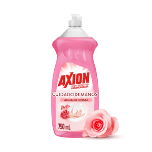 Lavaplatos Axion Agua De Rosas 750 ml