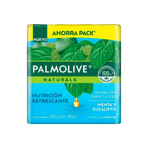 Jabón En Barra Menta & Eucalipto Palmolive 3 Pack 100 g