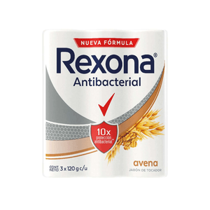 Jabón Antibacterial Rexona Avena 3 Pack 110 g