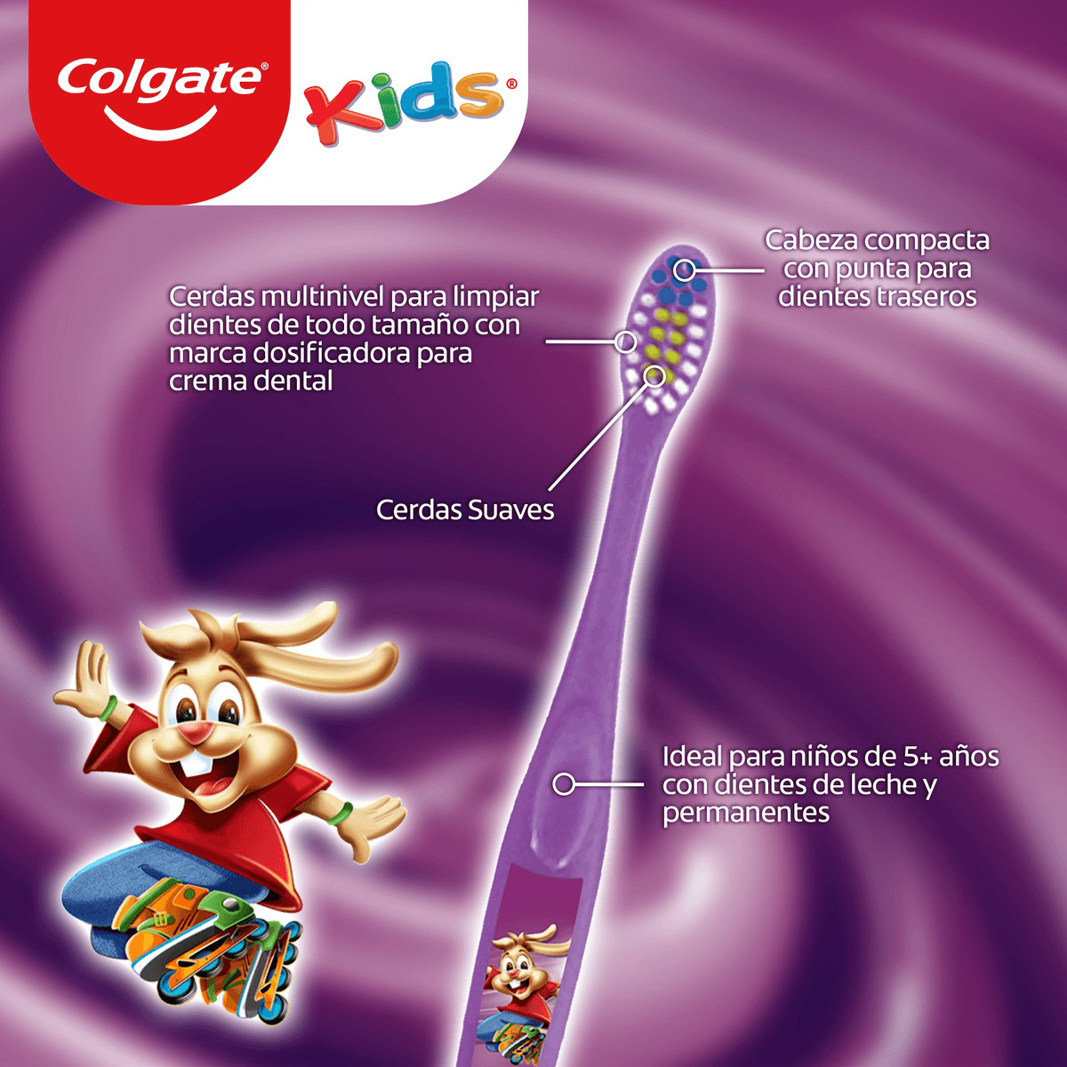 Pack Colgate Kids Cepillo Crema 40 ml