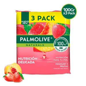 Jabón De Aseo Corporal En Barra Palmolive 100 gr 3 Pack Yogfrut