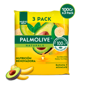 Jabón Palmolive Avocado And Banana 3 pack 100G