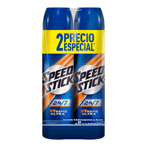 Desodorante En Aerosol Speed Stick 91 Gr Xtreme 2 Pack