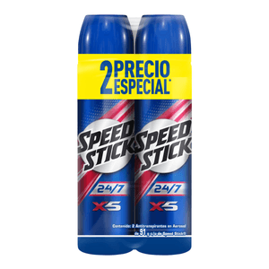 Antitranspirante Speed Stick 24/7 X5 Multi-Protect Aerosol 91 g 2 Pack