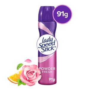 Desodorante Lady Speed Stick 24/7 Powder Fresh Aerosol 91 g