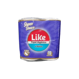 Papel Higiénico Like Doble Hoja 4 UN