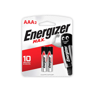 Baterias Alkalina Aaa2 Max Energizer X 2 UN