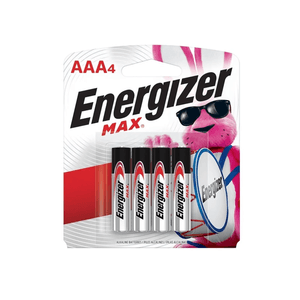 Baterias Alkalina Aaa4 Max Energizer X 4 UN
