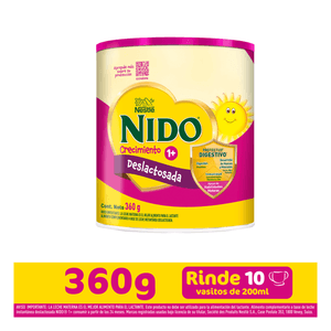 NIDO® 1+ Deslactosada Lata 360g
