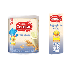 Cereal Infantil con Leche  CERELAC® Trigo con Leche Lata 400g