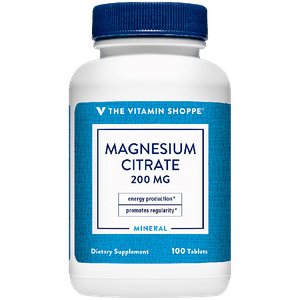 Citrato De Magnesio 200 Mg The Vitamin Shoppe 100 Capsulas