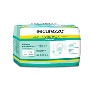 Pañales Comfort L Lleva 20/16 Securezza 20 UN
