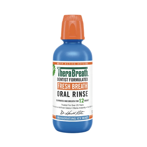 Enjuague Bucal Therabreath Oral Rinse Icy Mint 16 OZ
