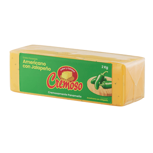 Queso Americano Con Jalapeño Cremoso Por Media Libra