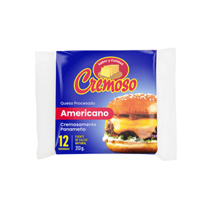 Queso Americano Cremoso Amarillo 12 UN/213 G