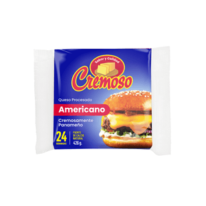 Queso Americano Cremoso Amarillo 24 UN/426 G