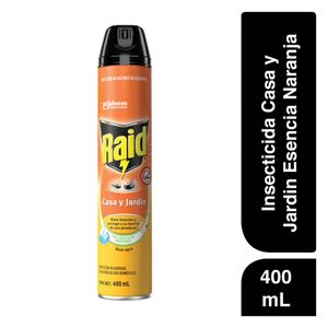Insecticida Raid Casa Y Jardin Naranja 400 ML