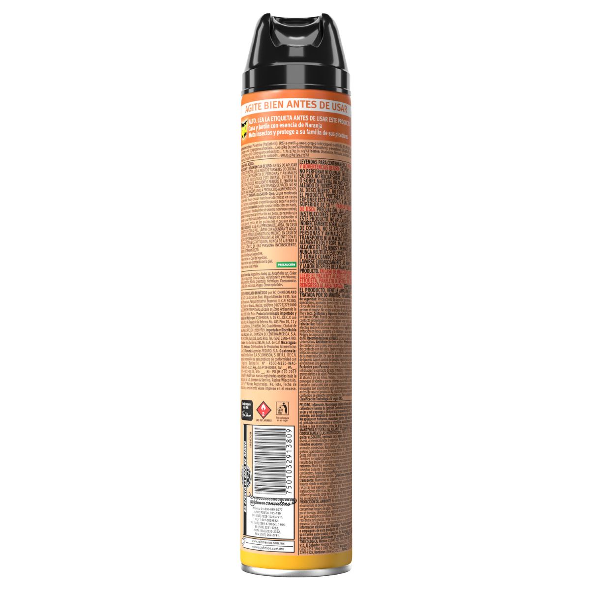 Insecticida Raid Casa Y Jardin Naranja 400 ML