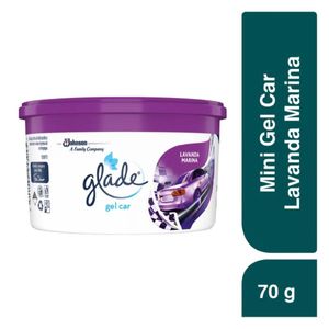 Glade Mini Gel Car Aromatizante para Auto Lavanda Marina 70 g