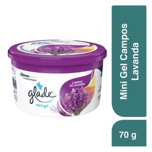Glade Mini Gel Aromatizante para Auto Campos de Lavanda 70 g