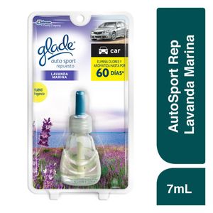 Glade Auto Sport Aromatizante Líquido Para Auto Lavanda Marina 7 ml Repuesto