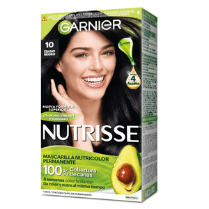 Tinte Garnier Nutrisse Tono 10 Ebano Negro