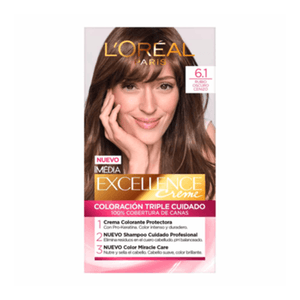 Tinte Excellence Loreal Paris Tono 6.1 Rubio Oscuro Cenizo