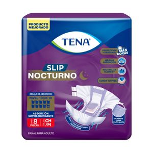 Tena Slip Nocturno 8 Unidades - Talla M - Pañal Adultos