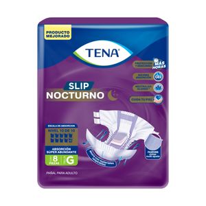 Tena Slip Nocturno 8 Unidades - Talla G - Pañal adulto