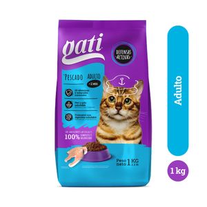 Alimento Para Gatos Adultos Gati Pescado 1 KG