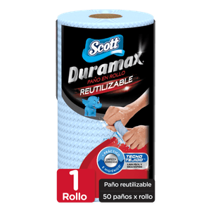 Toalla de Papel Reutilizable Scott Duramax Azul 1 Rollo 150H
