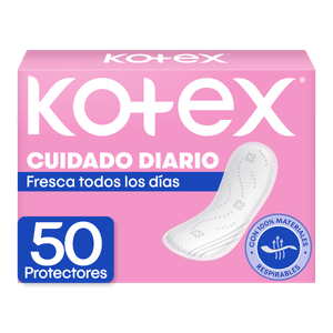 Protectores Kotex Cuidado Diario 50 Unidades