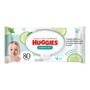 Toallas Húmedas Huggies Cuidado 4en1 80 un