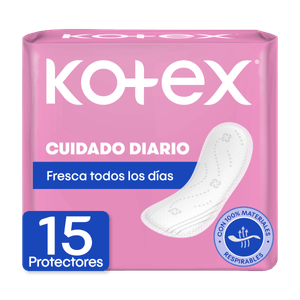 Protectores Kotex Cuidado Diario 15 Unidades