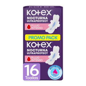 Toallas Femeninas Kotex Nocturna 16U