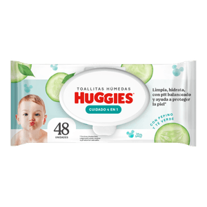 Toallas Húmedas Huggies One & Done 48U
