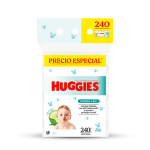 Toallitas Húmedas Huggies Cuidado 4 en 1 Desechables 240U