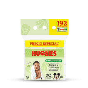 Toallitas Húmedas Huggies Limpieza Efectiva Desechables 192U