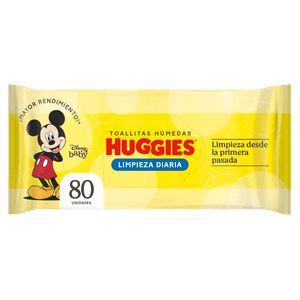 Toallitas Húmedas Huggies Limpieza Diaria 80U