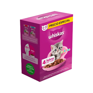 Alimento Para Gatitos Whiskas 4 Pack Atún 85 G