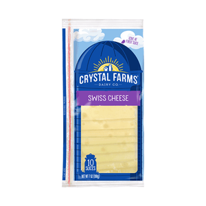 Swiss Cheese Crystal Farms 10 Slices 7 OZ