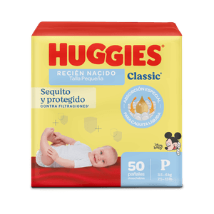 Pañales Huggies Classic Etapa 1/P 50U